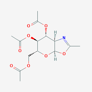 molecular formula C14H19NO8 B020324 2-Methyl-(3,4,6-tri-O-acetyl-1,2-dideoxy-alpha-D-glucopyrano)-[2,1-D]-2-oxazoline CAS No. 35954-65-5