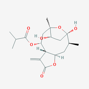 (1,12-Dihydroxy-2,11-dimethyl-7-methylidene-6-oxo-5,14-dioxatricyclo[9.2.1.04,8]tetradecan-9-yl) 2-methylpropanoate