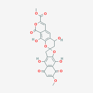 molecular formula C26H18O13 B020371 Purpuromycin CAS No. 53969-01-0
