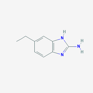 molecular formula C9H11N3 B020372 6-Ethyl-1H-benzimidazol-2-ylamine CAS No. 107726-24-9