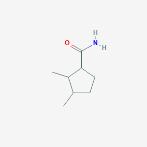 molecular formula C8H15NO B020399 Cyclopentanecarboxamide, 2,3-dimethyl-(6CI) CAS No. 101252-08-8