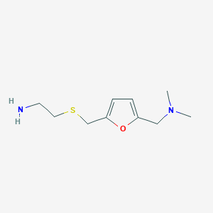 molecular formula C10H18N2OS B020411 2-(2-Aminoethylthiomethyl)-5-dimethylaminomethylfuran CAS No. 66356-53-4
