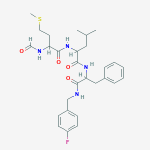 molecular formula C28H37FN4O4S B020417 N-Formyl-Met-Leu-Phe-p-fluorobenzylamide CAS No. 108321-41-1