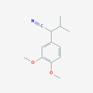 molecular formula C13H17NO2 B020440 2-(3,4-Dimethoxyphenyl)-3-methylbutanenitrile CAS No. 20850-49-1