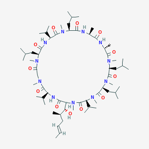 molecular formula C63H113N11O12 B020441 Cyclosporin D CAS No. 63775-96-2