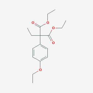 molecular formula C17H24O5 B020460 Diethyl 2-(4-ethoxyphenyl)-2-ethylpropanedioate CAS No. 55784-11-7