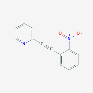 molecular formula C13H8N2O2 B020464 1-(2-Pyridyl)-2-(2-nitrobenzyl)alkyne CAS No. 155372-21-7