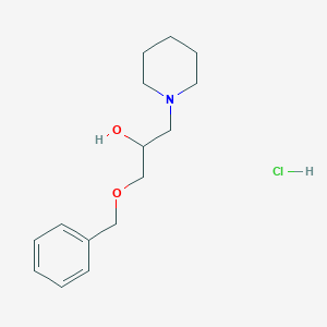 molecular formula C15H24ClNO2 B020465 1-(Benzyloxy)-3-piperidin-1-ylpropan-2-OL hydrochloride CAS No. 101356-75-6