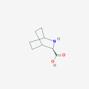 molecular formula C8H13NO2 B020484 (3S)-2-azabicyclo[2.2.2]octane-3-carboxylic acid CAS No. 109583-12-2