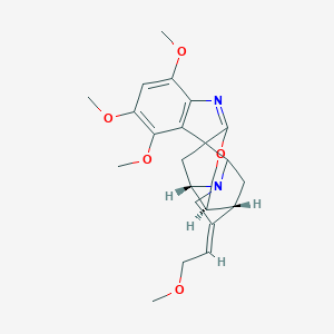 molecular formula C23H28N2O5 B204842 (1R,12S,13S,16Z,17R,19S)-3,4,6-trimethoxy-16-(2-methoxyethylidene)-10-oxa-8,14-diazahexacyclo[11.6.1.01,9.02,7.012,17.014,19]icosa-2(7),3,5,8-tetraene CAS No. 34274-91-4