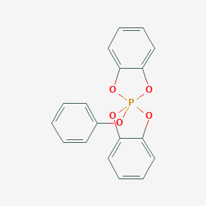 molecular formula C18H13O5P B020485 2lambda5-2,2'-Spirobi(1,3,2-benzodioxaphosphole), 2-phenoxy- CAS No. 19579-02-3