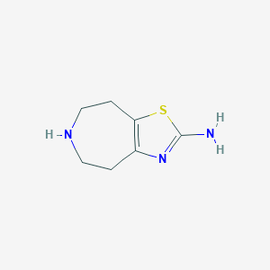 molecular formula C7H11N3S B020497 2-Amino-4,5,6,7,8-pentahydrothiazolo[5,4-d]azepine CAS No. 86029-68-7