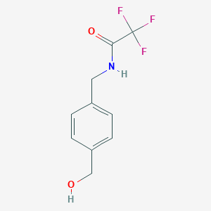 molecular formula C10H10F3NO2 B020503 N-(4-Hydroxymethylbenzyl)trifluoroacetamide CAS No. 171723-95-8