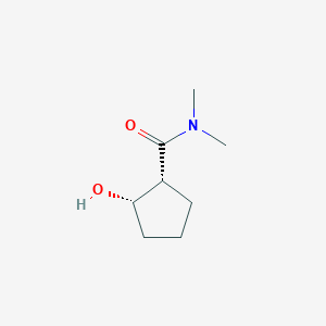 Cyclopentanecarboxamide, 2-hydroxy-N,N-dimethyl-, cis-(9CI)