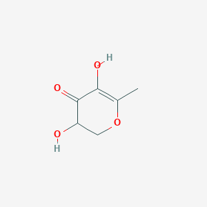 4H-Pyran-4-one, 2,3-dihydro-3,5-dihydroxy-6-methyl-