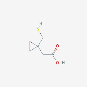 molecular formula C6H10O2S B020542 1-(Mercaptomethyl)cyclopropaneacetic Acid CAS No. 162515-68-6