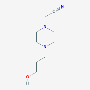 2-[4-(3-Hydroxypropyl)piperazin-1-YL]acetonitrile