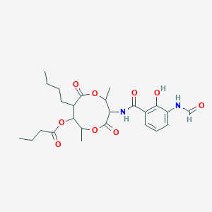 molecular formula C25H34N2O9 B020572 抗霉素 A4 CAS No. 27220-59-3