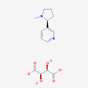 molecular formula C₁₄H₂₀N₂O₆ B020582 Nicotine d-bitartrate CAS No. 6550-19-2