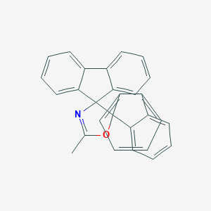 molecular formula C28H19NO B020594 Dispiro[fluorene-9,4'-[2]oxazoline-5',9''-fluorene], 2'-methyl- CAS No. 19968-81-1