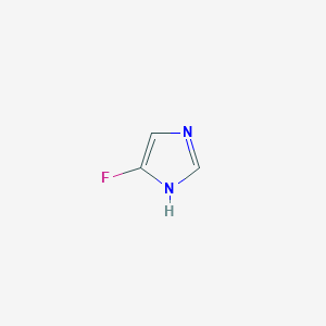 molecular formula C3H3FN2 B020599 4-Fluoro-1H-imidazole CAS No. 30086-17-0