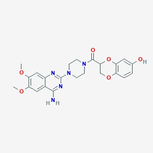 molecular formula C23H25N5O6 B020601 6'-羟基多沙唑嗪 CAS No. 102932-29-6