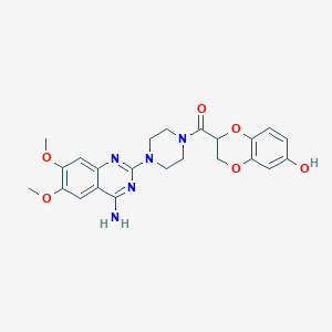 molecular formula C23H25N5O6 B020603 7'-羟基多沙唑嗪 CAS No. 102932-28-5
