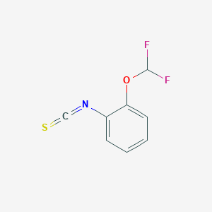 molecular formula C8H5F2NOS B020610 1-(Difluoromethoxy)-2-isothiocyanatobenzene CAS No. 101856-90-0