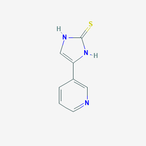 molecular formula C8H7N3S B020630 3-(2-Mercapto-1H-imidazol-4-YL)pyridine CAS No. 93103-29-8