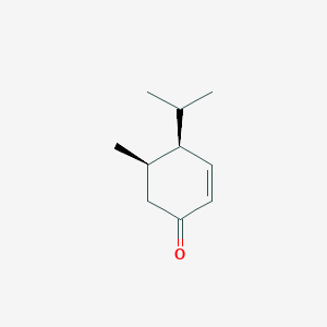 molecular formula C10H16O B020651 (4R,5R)-5-Methyl-4-propan-2-ylcyclohex-2-en-1-one CAS No. 105497-89-0