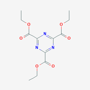 molecular formula C12H15N3O6 B020659 Triethyl 1,3,5-triazine-2,4,6-tricarboxylate CAS No. 898-22-6