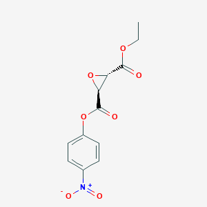 molecular formula C12H11NO7 B020664 乙基-(2S,3S)-(对硝基苯基)-环氧-2,3-二羧酸酯 CAS No. 100464-19-5