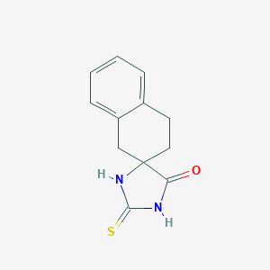 molecular formula C12H12N2OS B020670 7,8-Benzo-1,3-diazaspiro(4.5)decane-4-one-2-thione CAS No. 108651-08-7