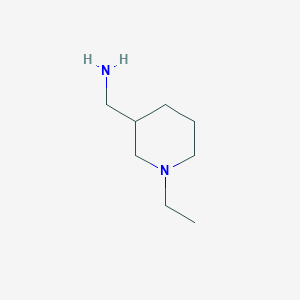 molecular formula C8H18N2 B020679 (1-乙基哌啶-3-基)甲胺 CAS No. 102459-02-9