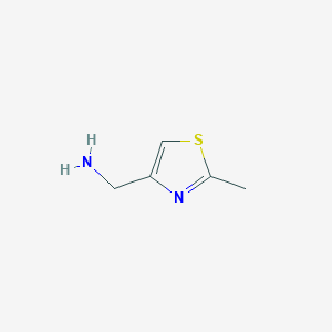 molecular formula C5H8N2S B020684 (2-Methylthiazol-4-yl)MethanaMine CAS No. 103694-26-4