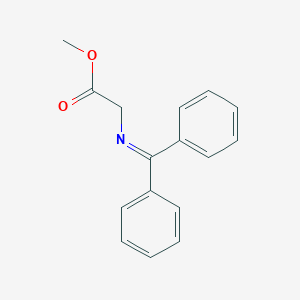 molecular formula C16H15NO2 B020685 N-(二苯亚甲基)甘氨酸甲酯 CAS No. 81167-39-7