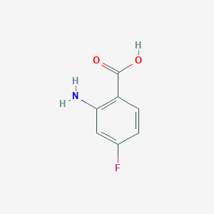 molecular formula C7H6FNO2 B020687 2-Amino-4-fluorobenzoic acid CAS No. 446-32-2