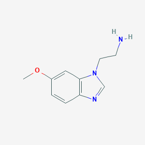 molecular formula C10H13N3O B020689 2-(6-Methoxybenzimidazol-1-yl)ethanamine CAS No. 102550-09-4
