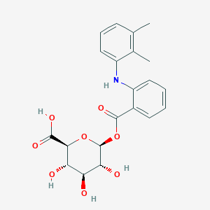 molecular formula C₂₁H₂₃NO₈ B020696 Mefenamic acid glucuronide CAS No. 102623-18-7