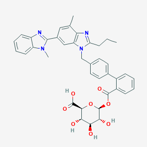 molecular formula C₃₉H₃₈N₄O₈ B020706 Telmisartan glucuronide CAS No. 250780-40-6