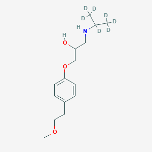 molecular formula C15H25NO3 B020707 1-(1,1,1,2,3,3,3-Heptadeuteriopropan-2-ylamino)-3-[4-(2-methoxyethyl)phenoxy]propan-2-ol CAS No. 959787-96-3