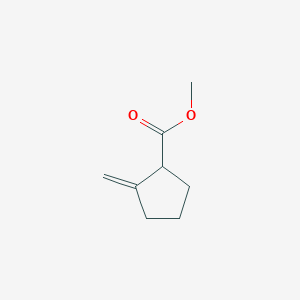 molecular formula C8H12O2 B020711 Methyl 2-methylidenecyclopentane-1-carboxylate CAS No. 110550-98-6