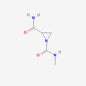 molecular formula C5H9N3O2 B020715 N1-Methylaziridine-1,2-dicarboxamide CAS No. 100804-10-2