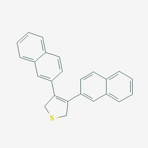 molecular formula C24H18S B020725 3,4-DI(Naphthalen-2-YL)-2,5-dihydrothiophene CAS No. 100989-95-5