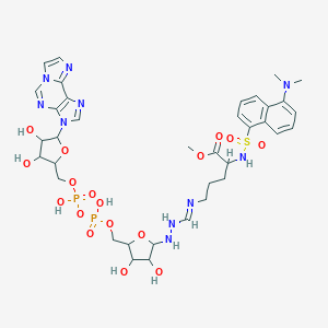 molecular formula C36H48N10O17P2S B020733 Adpr-dame CAS No. 104257-22-9
