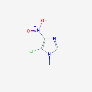 molecular formula C4H4ClN3O2 B020735 5-Chloro-1-methyl-4-nitroimidazole CAS No. 4897-25-0