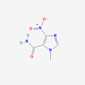 molecular formula C5H6N4O3 B020737 1-甲基-4-硝基-1H-咪唑-5-甲酰胺 CAS No. 5413-88-7