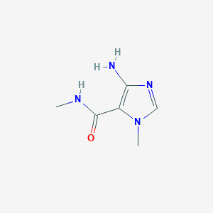 molecular formula C6H10N4O B020741 4-amino-N,1-dimethyl-1H-imidazole-5-carboxamide CAS No. 858221-03-1