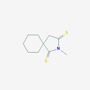 molecular formula C10H15NS2 B020743 2-Methyl-2-azaspiro[4.5]decane-1,3-dithione CAS No. 109875-84-5