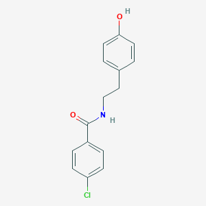 molecular formula C15H14ClNO2 B020752 4-Chloro-N-[2-(4-hydroxyphenyl)ethyl]benzamide CAS No. 41859-57-8